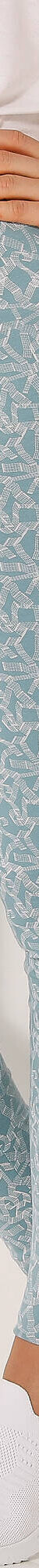 Legging maille jersey imprimé graphique (bleu grisé) Legging maille jersey imprimé graphique (bleu grisé)